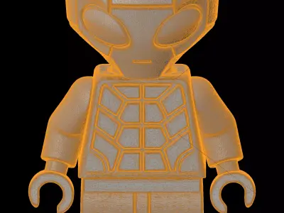LEGO Alien Figurine 3D Print Model 3D print model