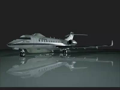 BOMBARDIER E-11A Battlefield Airborne Coms - THE GHOST Low-poly 3D model