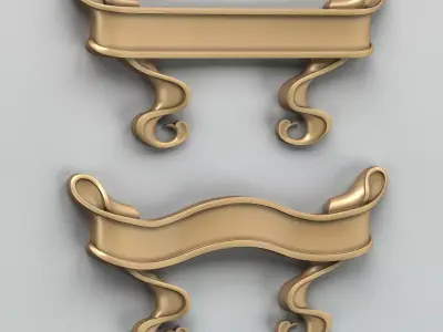 Decorative Ribbon 003 Free 3D model