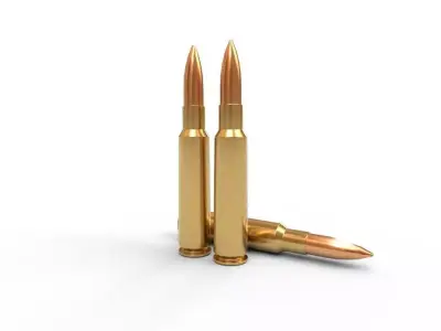 75x55mm Swiss Ammo Low-poly 3D model