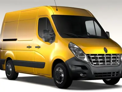 Renault Master L1H2 Van 2010 3D model