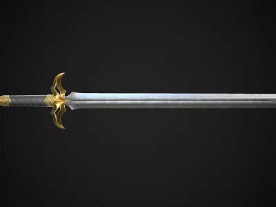 Sword A2 Low-poly 3D model