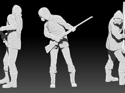 Stalker soldiers 3D print model
