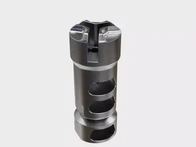 muzzle brake hybrid 3D model