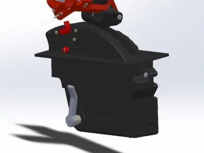 Mirage F1 Throttle assembly for simulation 3D print model