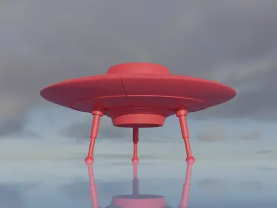 Ufo Space Ship Designer Flower Pot 3D print model