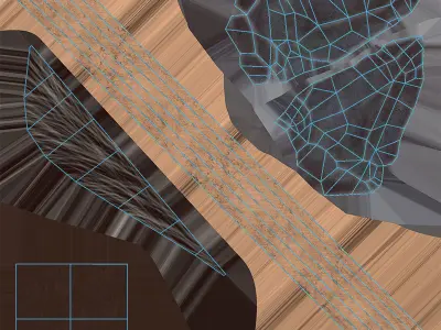 Prehistoric Tools Weapons pack Low-poly 3D model