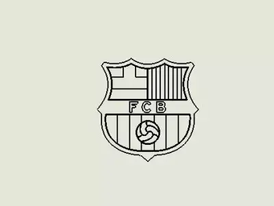 FC Barcelona Car Keychain Free 3D print model