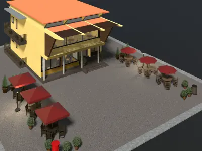 Cafe 2023-0007 3D model