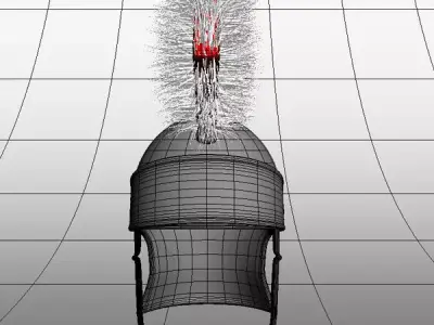 Spaceship cartoon 02 3D model