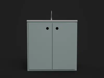 Modern kitchen cabinet-PBR Free 3D model