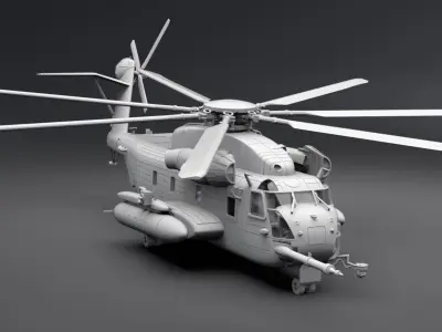 CH53E Super Stallion Scale model 3D print model