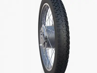 Moped wheel 3D model