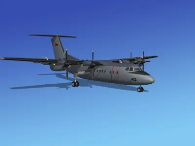 Dehavilland DHC-7 Canadian Navy 3D model