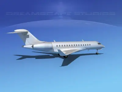 Bombardier Global 5000 Bare Metal 3D model