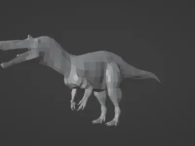 Low-Poly Suchomimus Low-poly 3D model