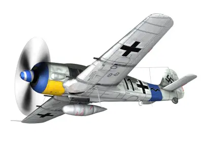 Focke Wulf - FW190 A8 - Black11 3D model