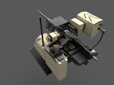 Pitbull RWS Low-poly 3D model