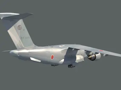 Kawasaki C-2 Low-poly 3D model
