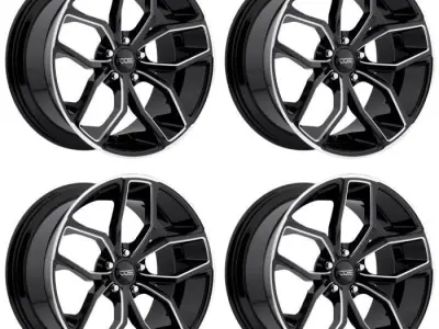 FOOSE Outkast Wheel Offset Black With Machined Accents 3D model