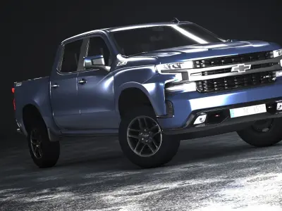 Chevrolet Silverado 2020 Low-poly 3D model