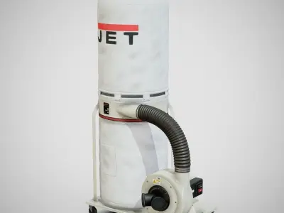 Sawdust Collector - JET 01 Clean Low-poly 3D model