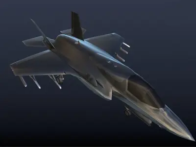 F-35 Lightning II Low-poly 3D model