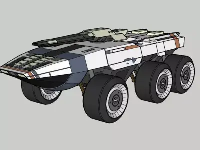 Mako MassEffect Low-poly 3D model