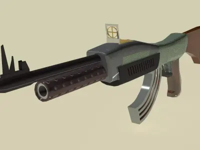 Mashine gun 3D model