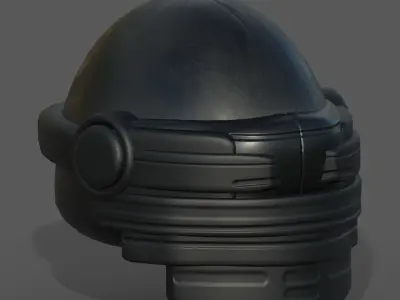 Helmet scifi fantasy futuristic military Scifi Low-poly 3D model