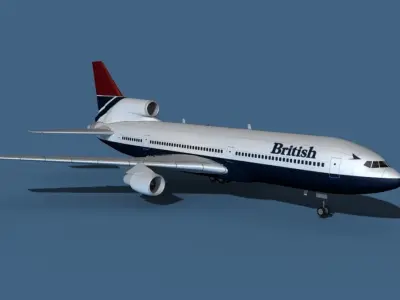 Lockheed L-1011-50 British Airways 2 3D model