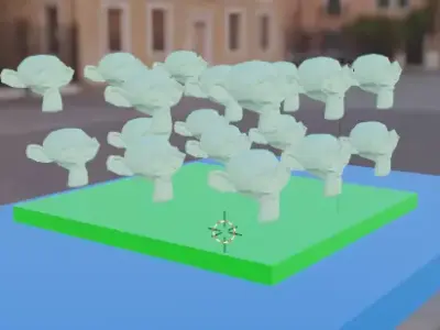 MONEKY MONEKY Z broccoli on table 3D model