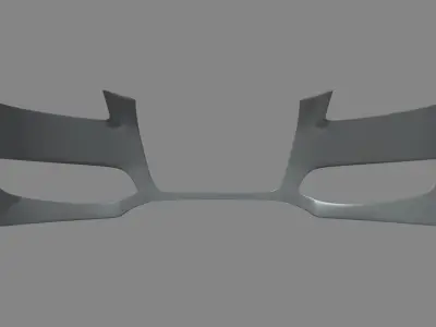 Front Bumper Audi A3 Low-poly 3D model