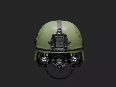 Modern Tactical Combat Helmet 3D Model Low-poly 3D model