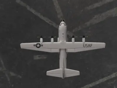 C 130 transport aircraft - full color mug 3D model