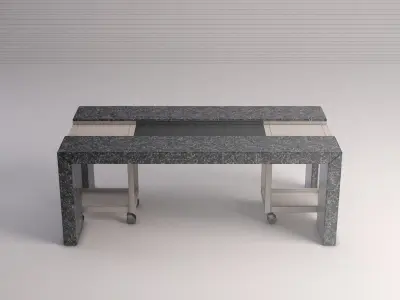 DINING TABLE---Marble support and removable part 3D model