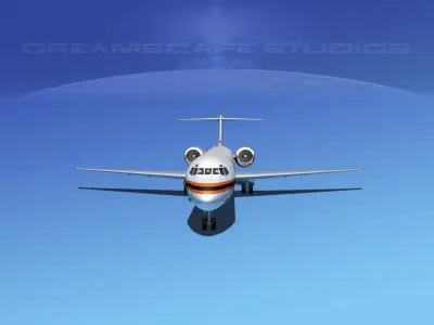 Douglas MD-80 Yellow Knife Air 3D model