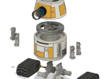 STAR WARS DROID GARDENER R4-PL AND R3-PL 3D print model