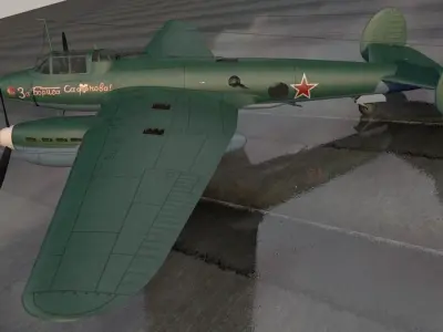 Petlyakov Pe-2B 3D model