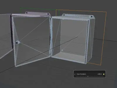 Electrical Steel Panel Box 3D model