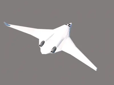 PAK DA Bomber Low-poly 3D model