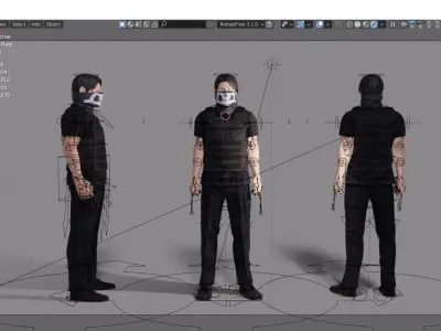 man soldier 3D model