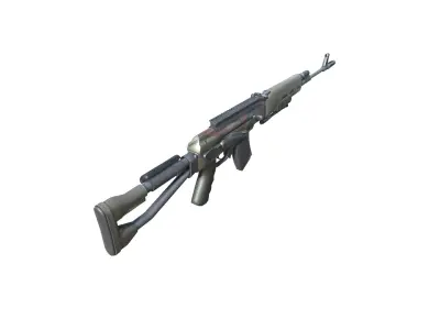 48-Dragunov-gun model 3d game ready model Low-poly 3D model Low-poly 3D model