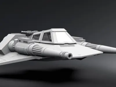 T47 Airspeeder Concept Scale model 3D print model