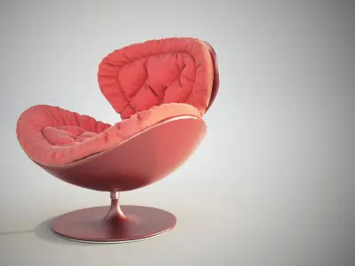 Armchair Giovannetti Jetsons  Red Free 3D model