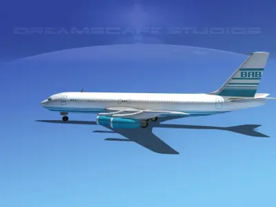 Boeing 707 Corporate 6 3D model