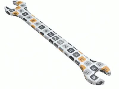 Combination Wrench Low-poly 3D model