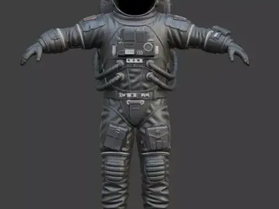 Realistic Astronaut Space Suit 3D model get