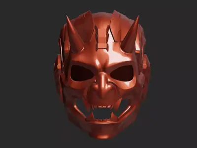 Cyber Demon 2 Helmet 3D print model