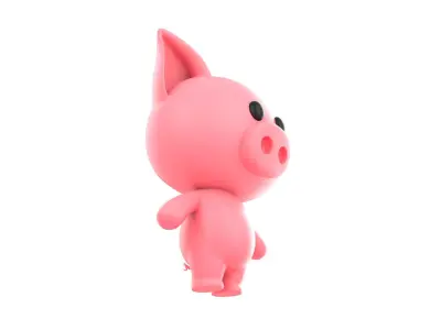 Character010 Pig 3D model